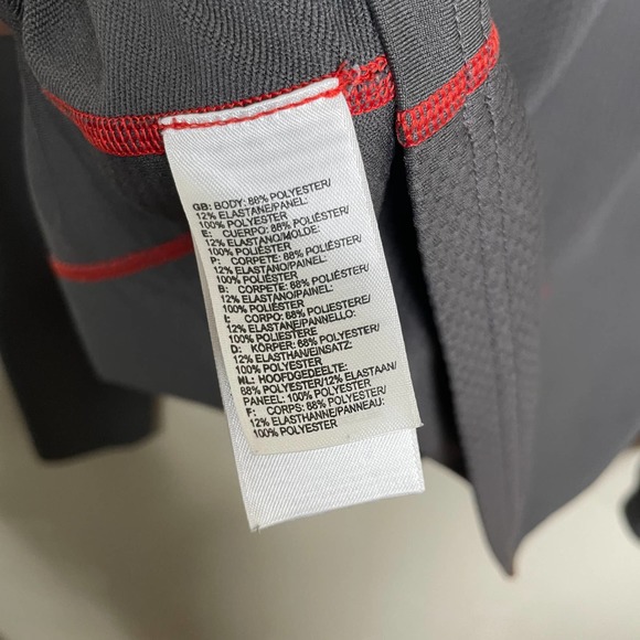 North Face Half Zip Long Sleeve Mock Neck Flight Series Vaporwick Gray Red XL - Picture 8 of 8